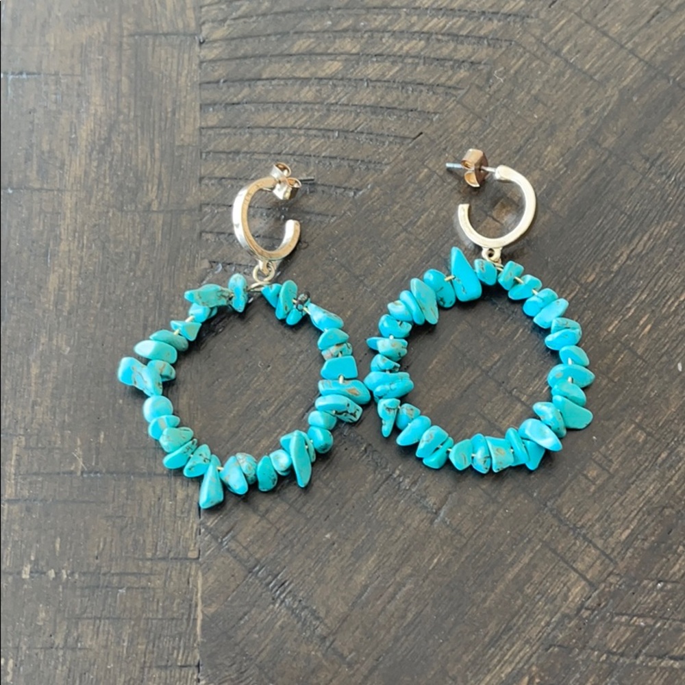 Zara jewelry Turquoise Beading  Earrings